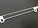 Subaru license plate frame chrome metal,carbon fiber details,chrome text
