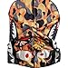 Richagga Apparel Customs Designer Durag,Deluxe Waves Wrap Do-Rag,Premium Durags for Women Mens (Orange BAPE Shark)
