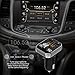 Bluetooth FM Transmitter, WPWPOO Bluetooth Car Adapter, Wireless in-car Bluetooth Receiver MP3 Player Stereo Radio Adapter car kit, Dual USB Interface and iPhone Speakerphone Samsung Smartphone