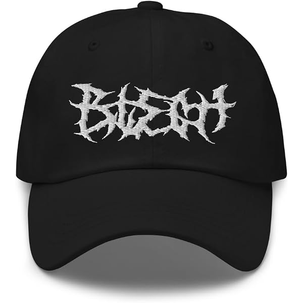 Bleghssed Hat Funny Death Metal Deathcore Blegh Hat Black At Men...