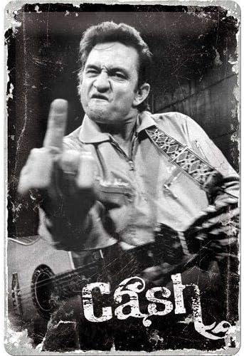CCparton Johnny Cash Tin Sign Metal Sign Metal Signs