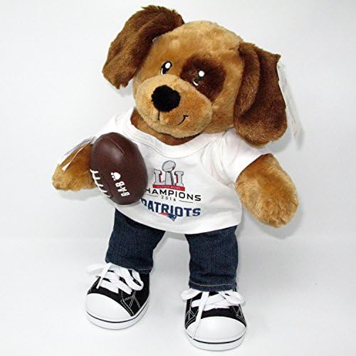 New England Patriots 2016 Championship Puppy Dog in Jeans Sneakers and Football Accessory Set