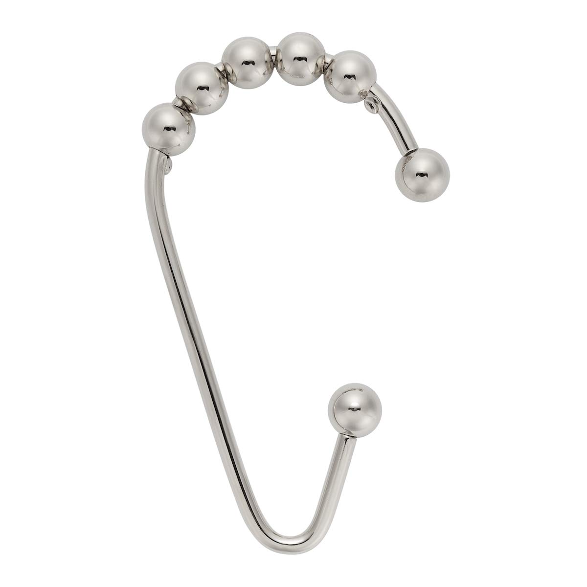Set of 12 Metal Shower Curtain Rings Hooks for Bathroom Shower Rods