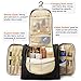 HOKEEPER Heavy Duty Waterproof Hanging Toiletry Bag - Travel Cosmetic Makeup Bag for Women & Shaving Kit Organizer Bag for Men - Large Size: 10.2 x 4.5 x 8.5 Inch (Black)