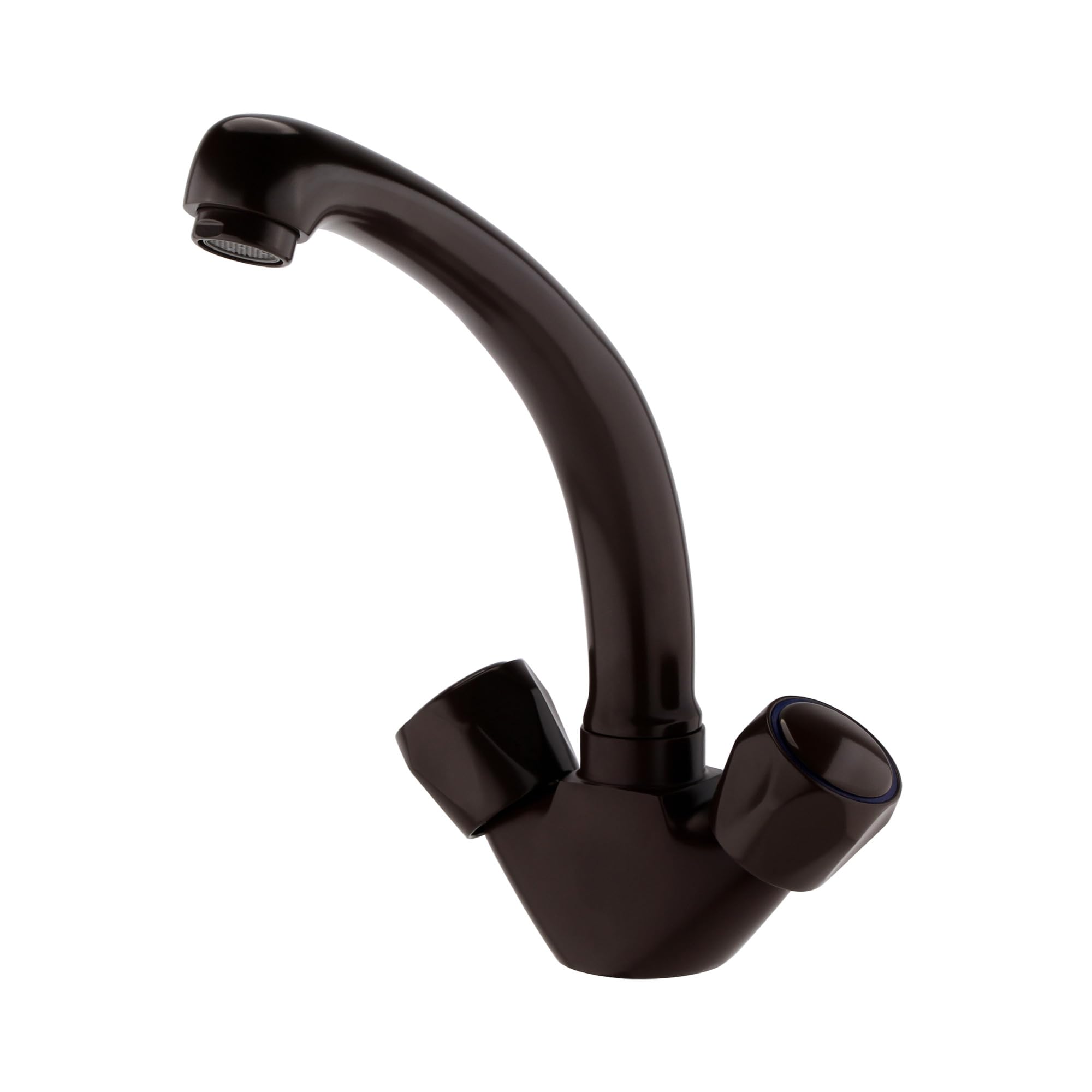 ENKI, Richmond, KT024, Brown, Kitchen Basin Sink Mixer Taps, Dual Flow, Solid Brass, Easy Clean, Traditional Design, Easy to Install, 1-Year Guarantee