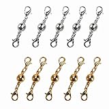 SALOCY Magnetic Lobster Clasps for Jewelry Necklace Bracelet - 10pcs