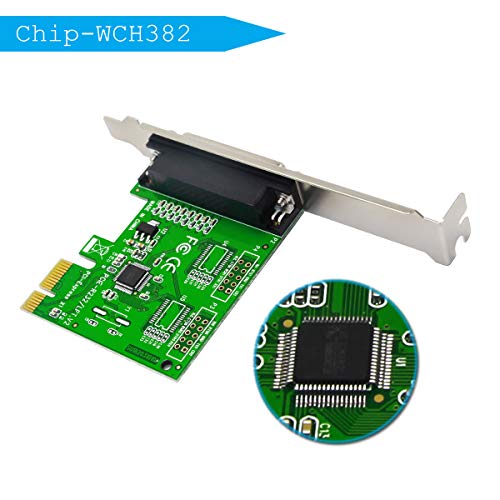 Ubit PCI Express to DB25 LPT Printer Card 25 pin Interface Card Express Dual Profile Parallel Adapter Card - SPP/EPP/ECP - 2X DB25 IEEE 1284 PCIe Parallel Card