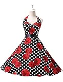 Grace Karin Womens Halter Ball Retro Vintage Dresses Color D(3XL)