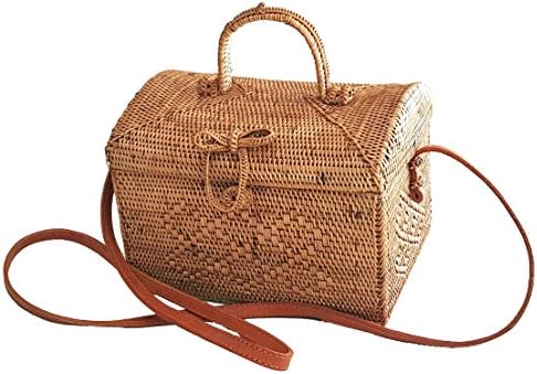 Rattan Nation - Picnic Style Rattan Bag Cross Body, Straw Bag