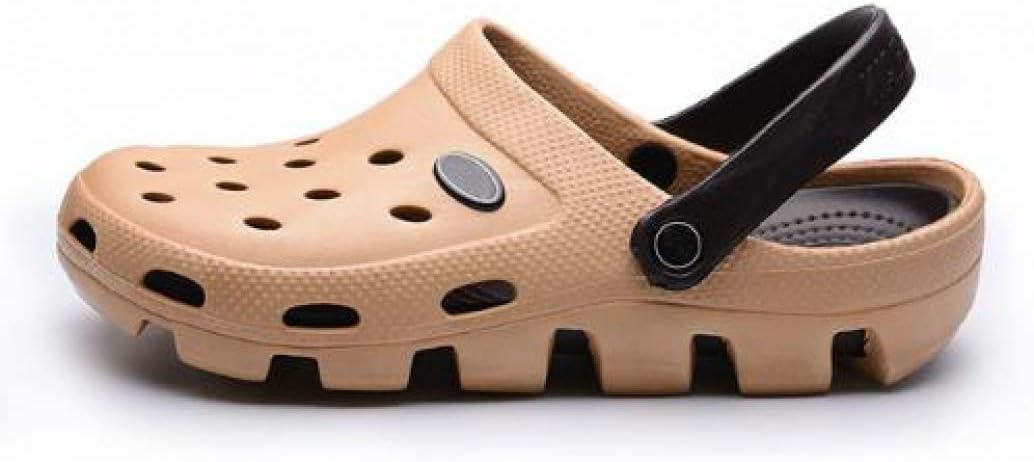 FUZE Women Sandals Femal Hole Slippers Couple Sandals Mules and Clogs Garden Shoes Breathable Beach Shoes