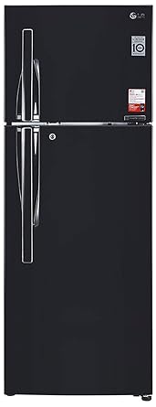 LG 284 L 3 Star Inverter Frost-Free Double Door Refrigerator (GL-T302RES3, Ebony Sheen, Convertible Plus)