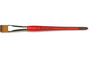 Raphael Kaerell Synthetic Short Handle Watercolor Brush, Flat, 16