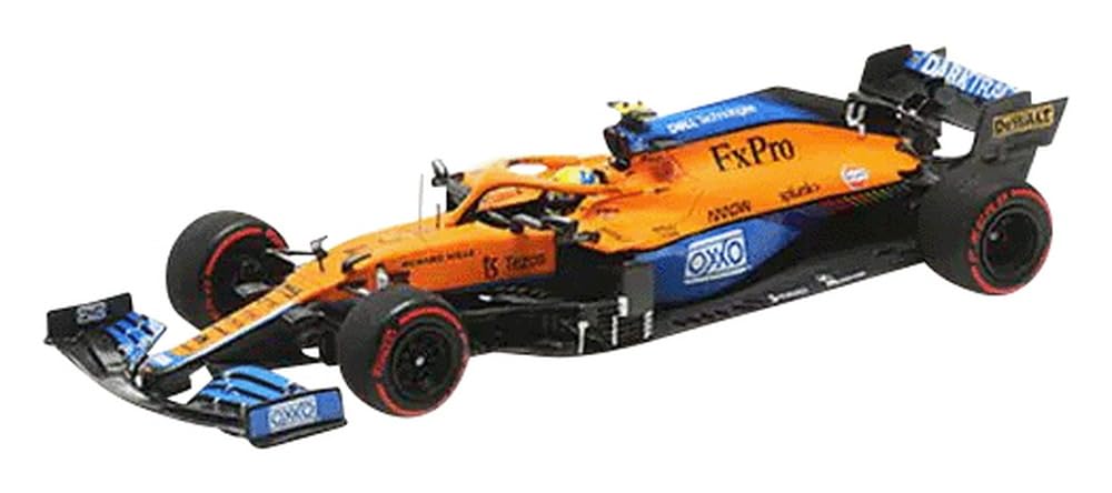 Minichamps 537215904 1:43 Mclaren F1 Team MCL35M-Lando Norris-Pole Position Russian GP 2021 Collectible Miniature Car, Multicoloured