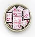 60 Pink Its a Girl Baby Shower Miniatures Candy Bar Wrapper, Baby Shower Miniatures Candy Bar Stickers