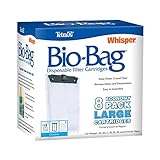 Tetra Whisper Bio-Bag Disposable Filter Cartridges 8 Count, For aquariums, Large, Unassembled
