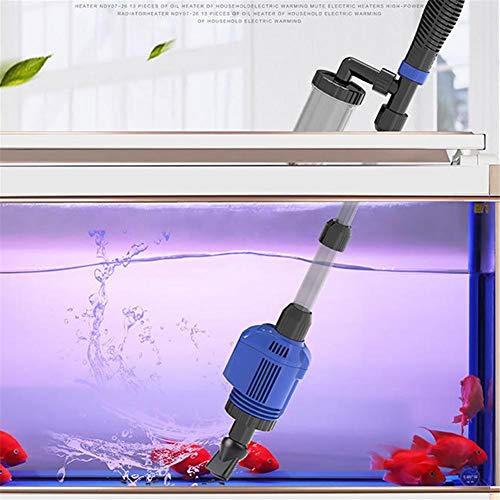 Aquarium Fish Tank Gravel Sand Cleaner 16w Electric Fish Tank Vacuum Cleaner with Telescopic Sleeve Aquarium Gravel Cleaner Kit 1.6M Maximum Lift