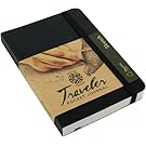 Pentalic Traveler Pocket Journal Sketch, 6" x 4", Black