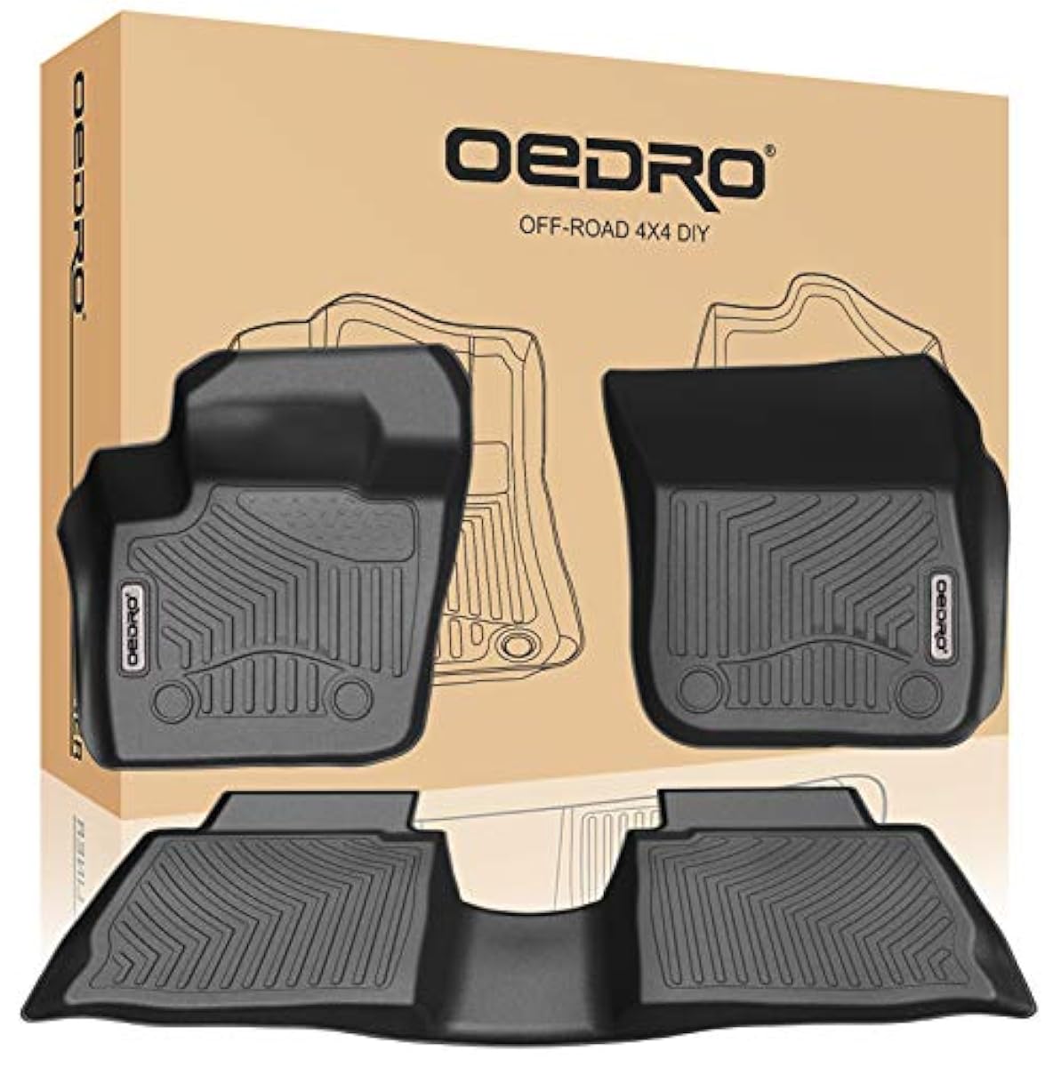 Floor Mats Fit for 2013-2016 Ford Fusion Energi/Titanium/Lincoln MKZ Black