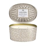 Voluspa Blond Tabac 2 Wick Candle In Decor Oval Tin 12 oz