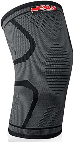 Knee Sleeves Brace Compression support,1 Pair, Premium Wraps Pads, Pain Relief, Injury Recovery, ACL - Running, Basketball &amp; More Activities