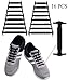 Uniqhia No Tie Shoelaces for Kids and Adults - Multicolor Fashion Sports Fan Shoelaces - Fits Most Types Shoes - Sneaker Boots, Board Shoes Sport Shoes and Leisure Footwear