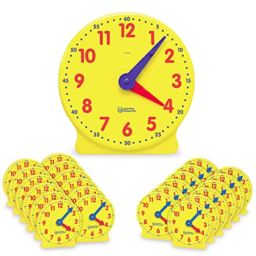 Learning Resources Classroom Clock Kit CLOCK,CLASSROOM KIT (Pack of2