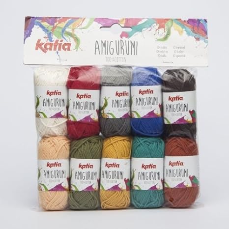 Amazon.com: Hilo de algodón: Amigurumi 100%, Multicolor, 100% algodón, 0.35 oz. / 1/3 oz 33 MTS / 300.0 ft.: Arte, Manualidades y Costura