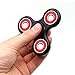Yeahbeer Hand Fidget Spinner Toy Stress Reducer and Perfect For ADD, ADHD ,Finger Toy fidget work Ultra Fast Bearings (black+ red sliver)