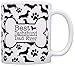Dog Owner Gifts Best Dachshund Doxen Dad Ever Paw Pattern Gift Coffee Mug Tea Cup Bone