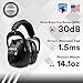 Pro Ears Gold II 30 Over-Ear Electronic Hearing Protection Headphones - Black, 30 NRR, Gel Ear Seals, DLSC Tech, Military Grade - Ideal for Shooting