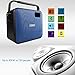 30W PA system, MAONO Wireless Karaoke Machine with Two Wireless Handheld Microphones for Christmas Adults Kids FM Radio (Blue)
