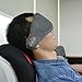 Langkou Washable Wireless Bluetooth Sleeping Eye Mask with Foam Ears-Free Eye Shade Head Set Sleeping Headphones Color Gray