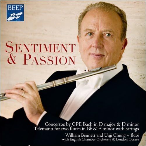 CPE Bach Flute Concerto in D major, William flute, Unji Chung