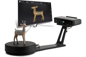 Shining3D [EinScan-SE V2] White Light Desktop 3D Scanner, 0.1 mm Accuracy, 1s Single Scan Speed, 700mm Max Scan Volume, Fixed/Auto Scan Mode, Compatible with 3D Printers