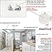AmeriLuck 2-Pack 12in Suction Bath Grab Bar with Indicators, Balance Assist Bathroom Shower Handles, White/Grey