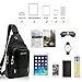Meng Anna Leather Sling Chest Bag Waterproof Backpack Single Shoulder Crossbody Bags