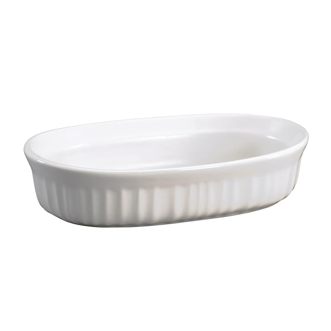 Corning Ware French White Oval Individual Casserole/No Lid (16 Oz / 475