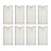 16Pack Accessoreis Replacement Parts for ILIFE V3s V5 V5s V5s pro Robot Vacuum Cleaner - 8 Filters and 8 Side Brushes(Left+Right)
