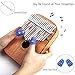 Vangoa 17 keys Kalimba Thumb Piano kit, Rounded Edges Electric Kalimba, Portable Mahogany Wood with Tuning Hammer, Carry Bag, pickup and key stickers