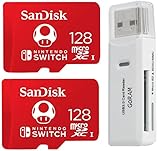 (2 Pack) SanDisk 128GB MicroSD Nintendo Switch
