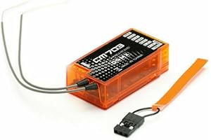 GETUSE Orange CM703 7CH DSMX Compatible Receiver– 2.4GHz 7-Channel RC Receiver with PPM/PWM Output, Enhanced Anti-Interference, for Spektrum/JR Transmitters