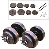 Vinyl Dumbbell Set, 40 Lbs Keep Yourself Fit and Toned with This Dumbbell Set.