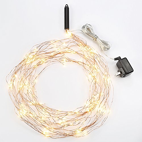Bulbrite 810066 LED/STAR/COP/M/27K Indoor LED Starry String Lights-Multi (Plug-in)
