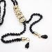 yueton Fashion Dress Sweater Necklace Rhinestone Charm Pendant Long Black Chain Women Clothing Accessories Jewelry