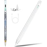 VivaEase Stylus Pen for iPad 11/10/9/8/7/6th Gen (2018-2025) Fast Charge Magenetic Apple Pencil with Tilt Sensitivity & Palm Rejection for iPad Air 3/4/5/M2/M3, Mini 5/6/7, Pro 11/12.9/M4/M5, White