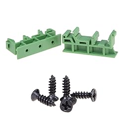 Jienk 50Sets C45 DIN Rail PCB Mounting Green