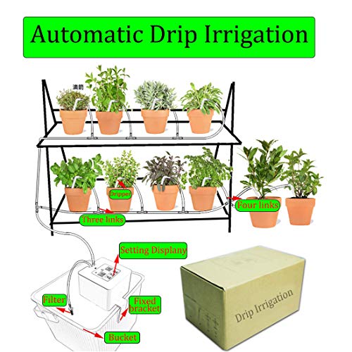 image for OYSIR Automatic Drip Irrigation Kit,Self Watering System Timer Irrigat