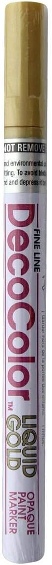 Wholesale CASE of 25 - Uchida DecoColor Fine Point Paint Markers-Paint Marker, Fine Point, Gold