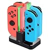 Diyife Oplaadstation voor Nintendo Switch [4 in 1 Joy-Con], Joy-Con Laadstation, Joy-Con Controller Oplader, Oplaaddock…