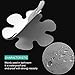 20PCS Flower Shape Anti-Slip Bathtub Stickers Safety Bath Shower Treads 10CM (Clear)